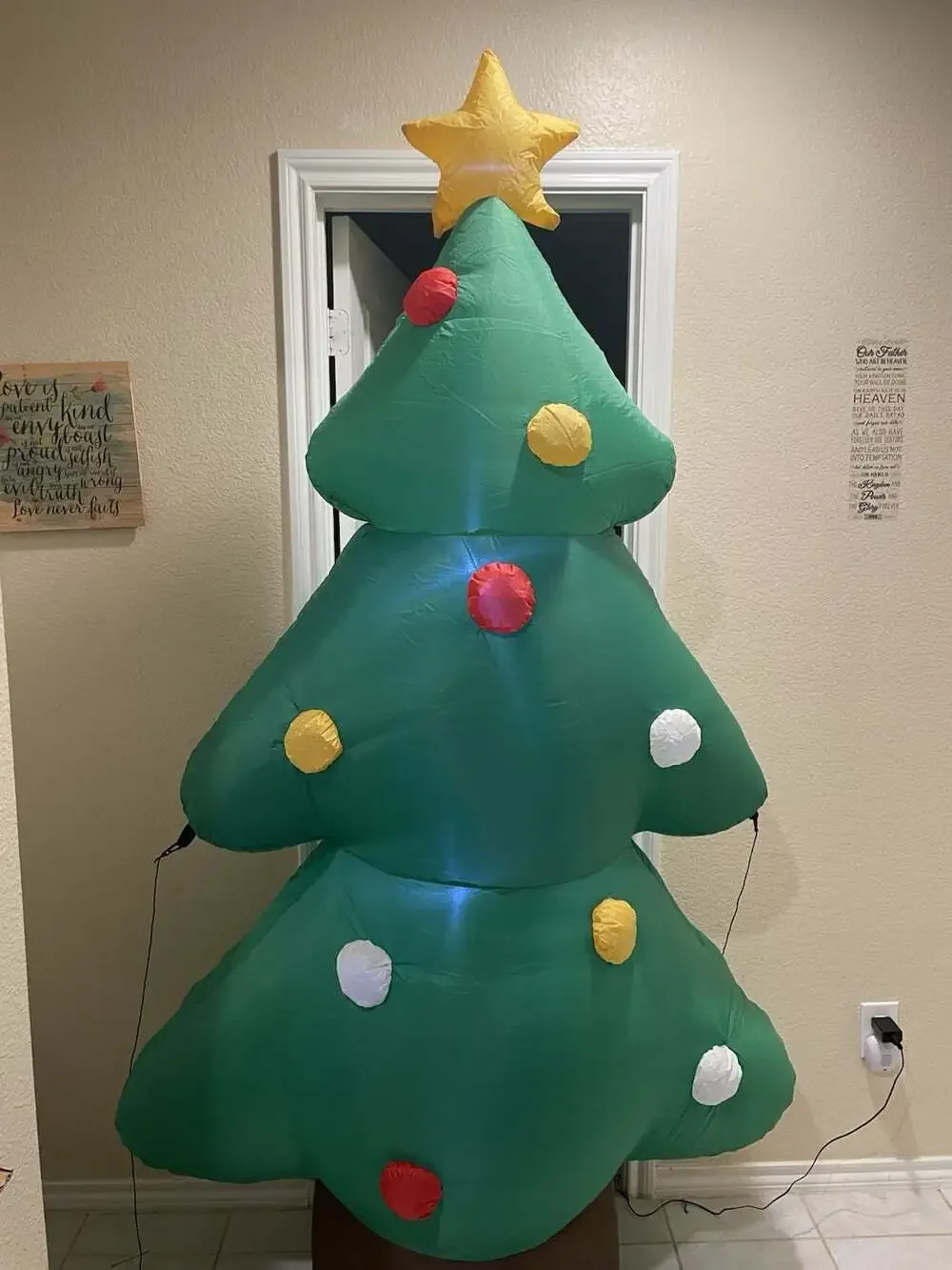 Holiday Time 7’ Self Inflatable Christmas Tree Airblown New Open Box - Complete